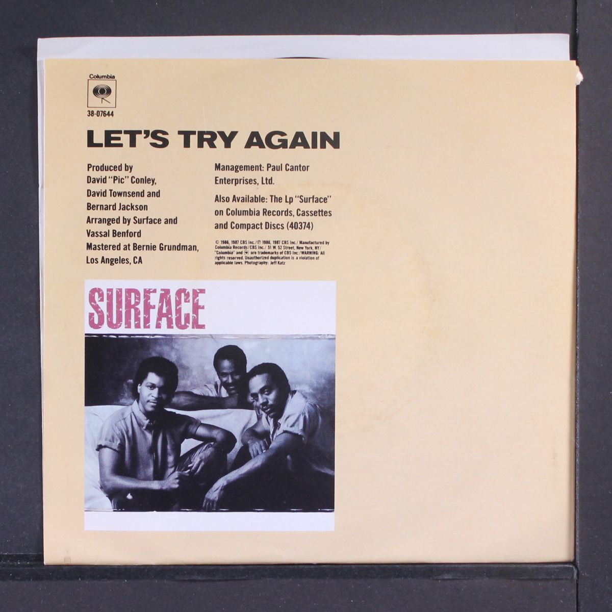 let's try again / same by SURFACE