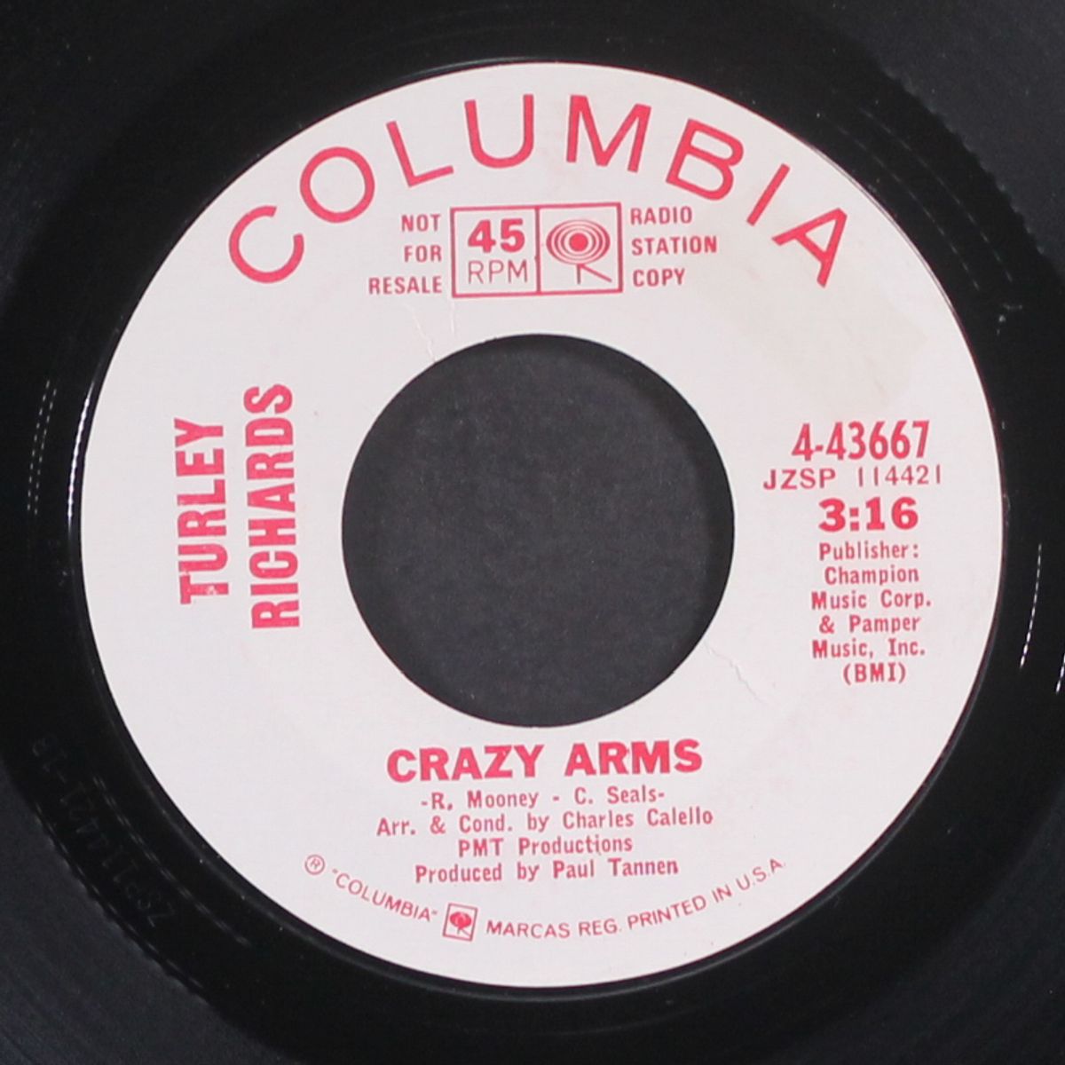 i just can't take it longer / crazy arms by TURLEY RICHARDS