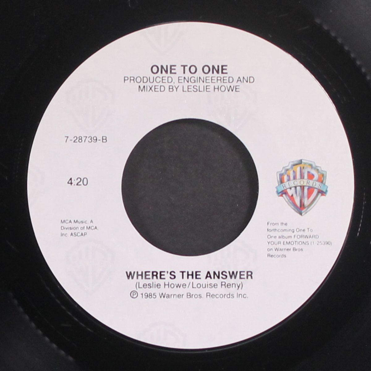angel in my pocket / where's the answer by ONE TO ONE
