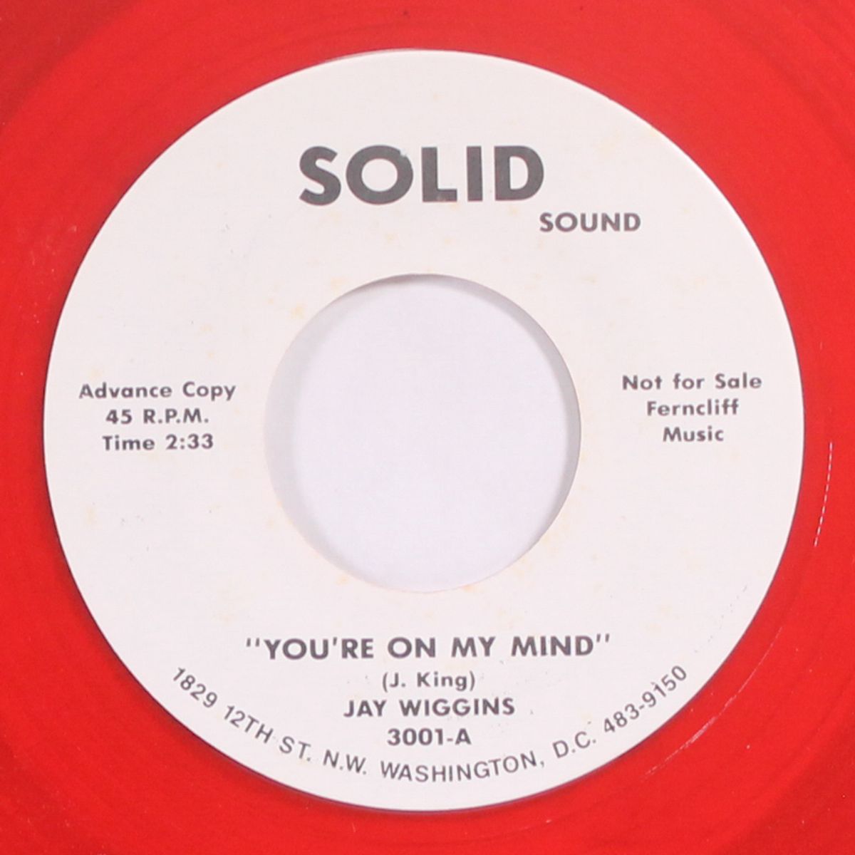 you're on my mind / no one by JAY WIGGINS / DUBS