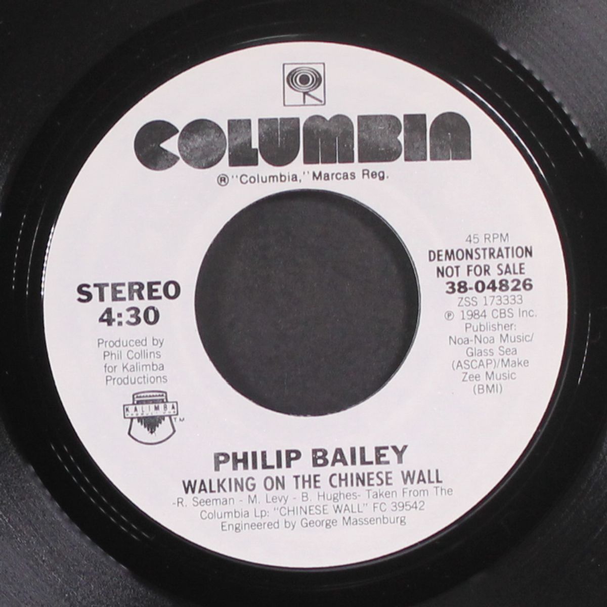 walking on the chinese wall / same by PHILIP BAILEY