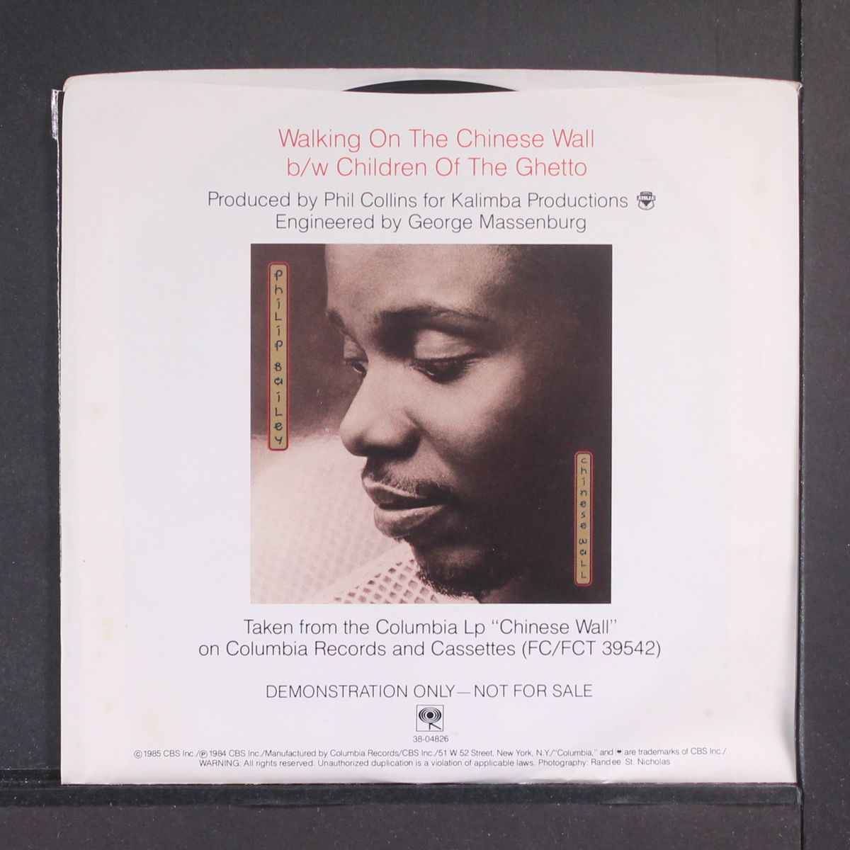 walking on the chinese wall / same by PHILIP BAILEY