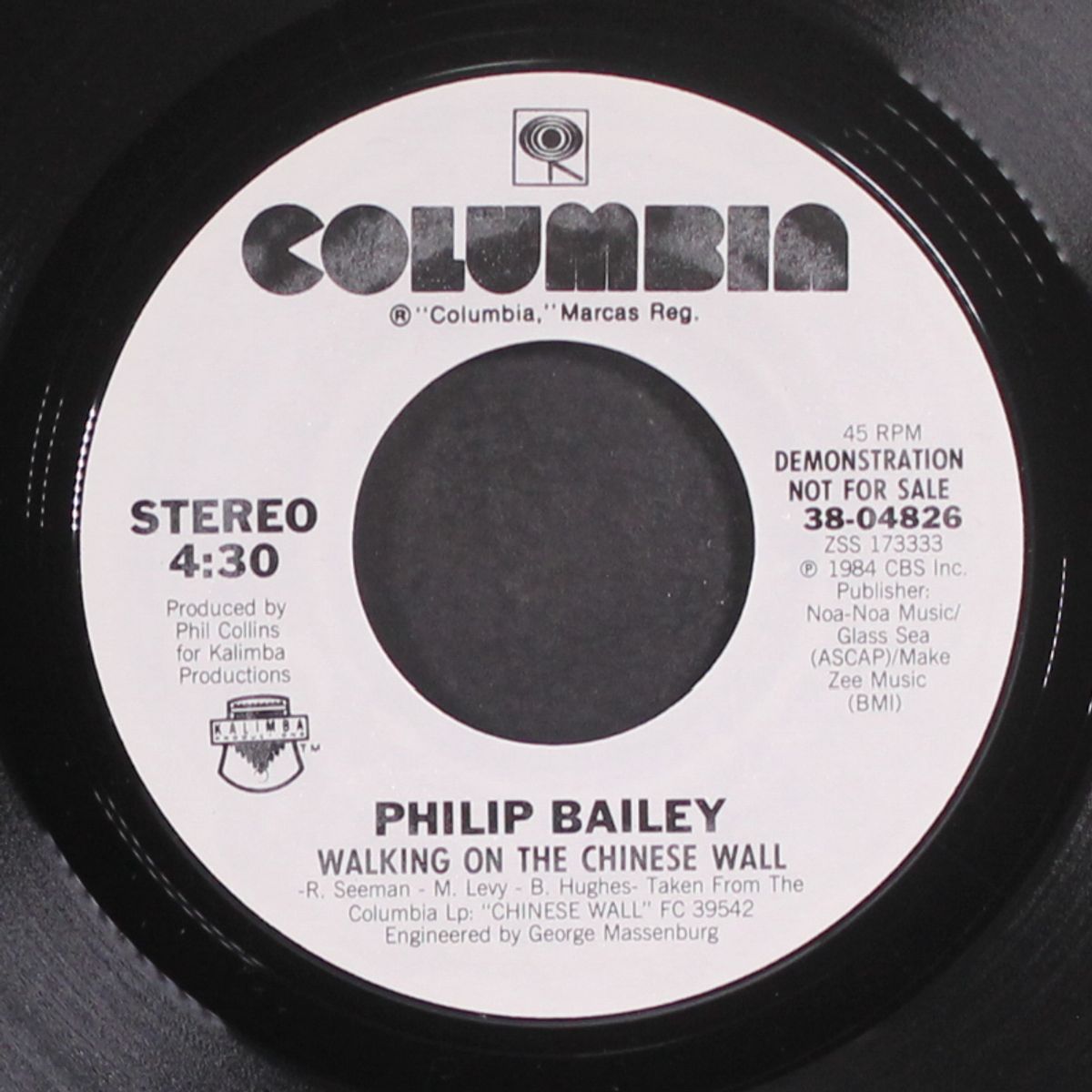 walking on the chinese wall / same by PHILIP BAILEY