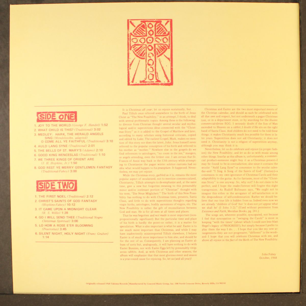 the new possibility by JOHN FAHEY