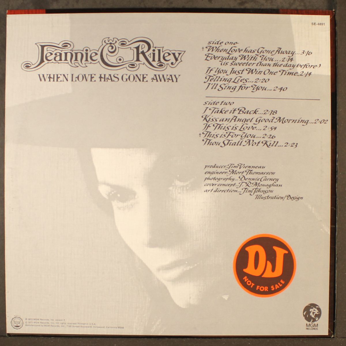 when love has gone away by JEANNIE C. RILEY