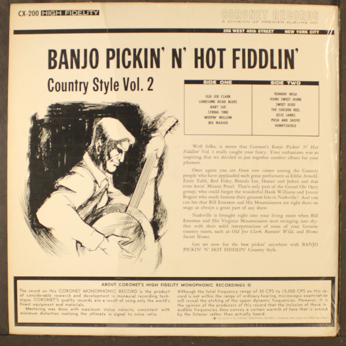 banjo pickin' n' hot fiddlin', vol. 2 by BILL EMERSON