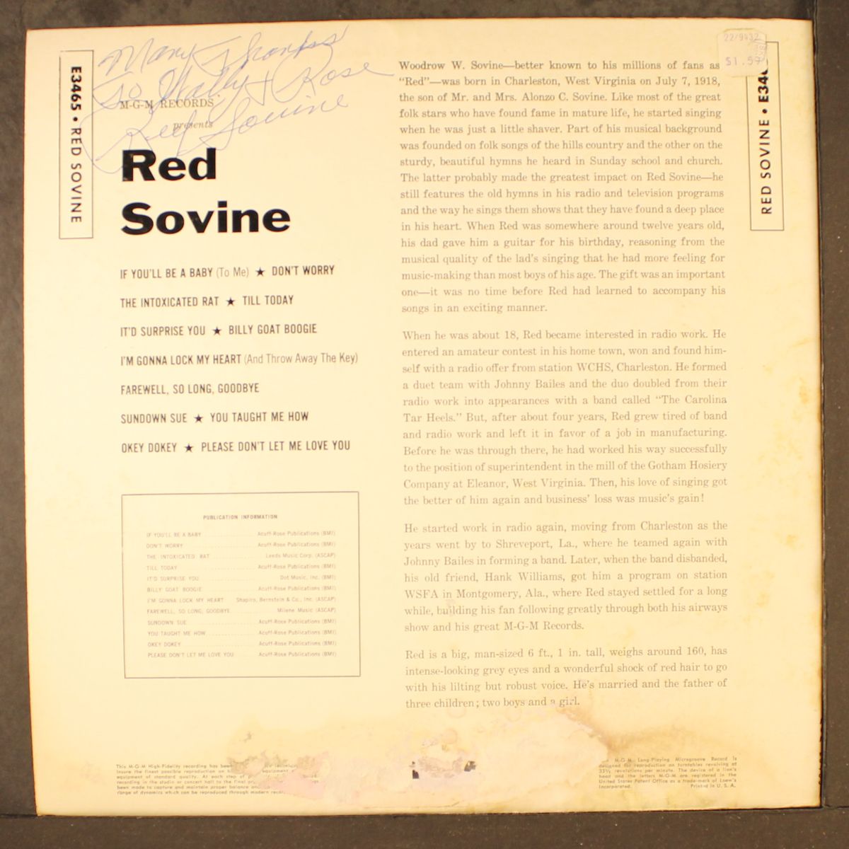 red sovine by RED SOVINE
