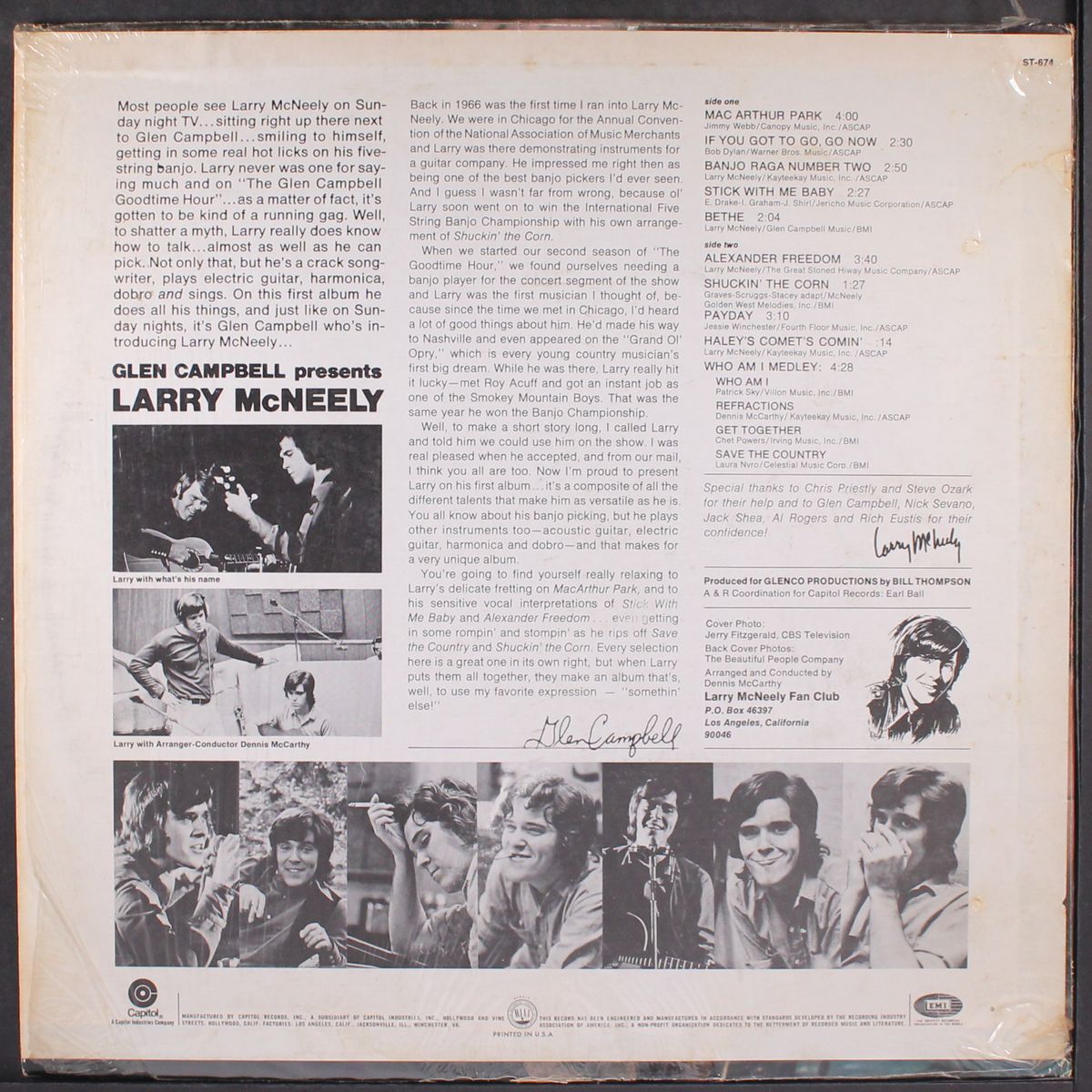 glen campbell presents by LARRY MCNEELY