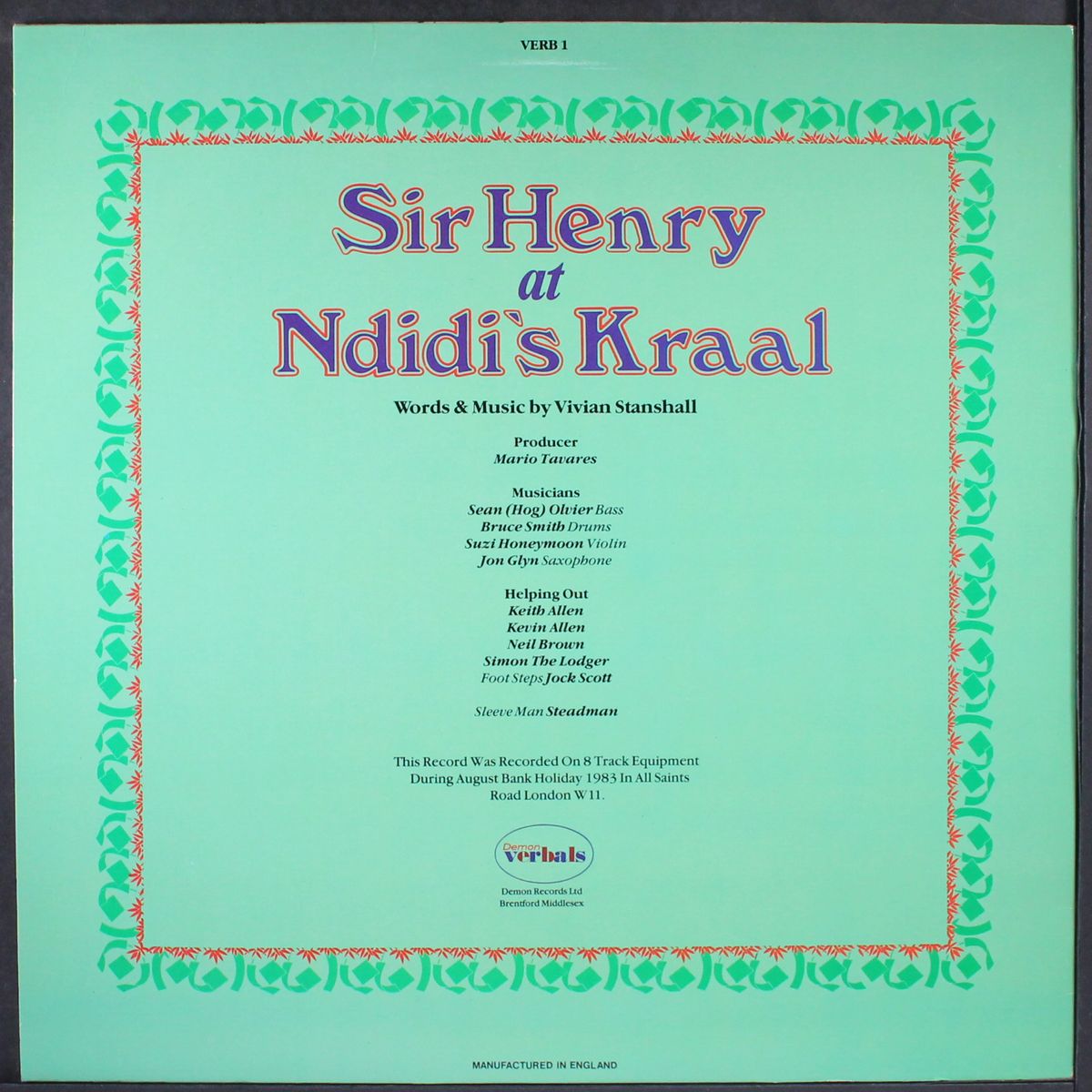 sir henry at rawlinson end by VIVIAN STANSHALL