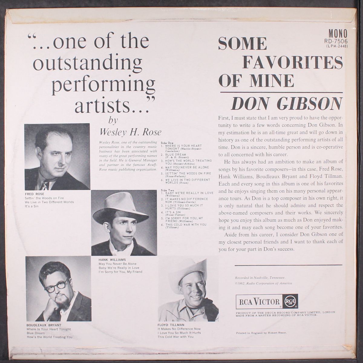 some favorites of mine by DON GIBSON
