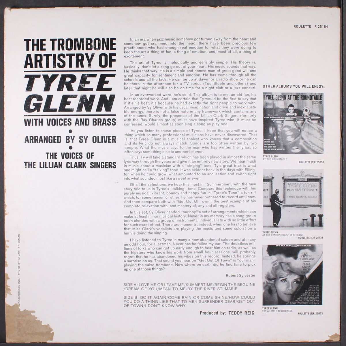 the trombone artistry of by TYREE GLENN