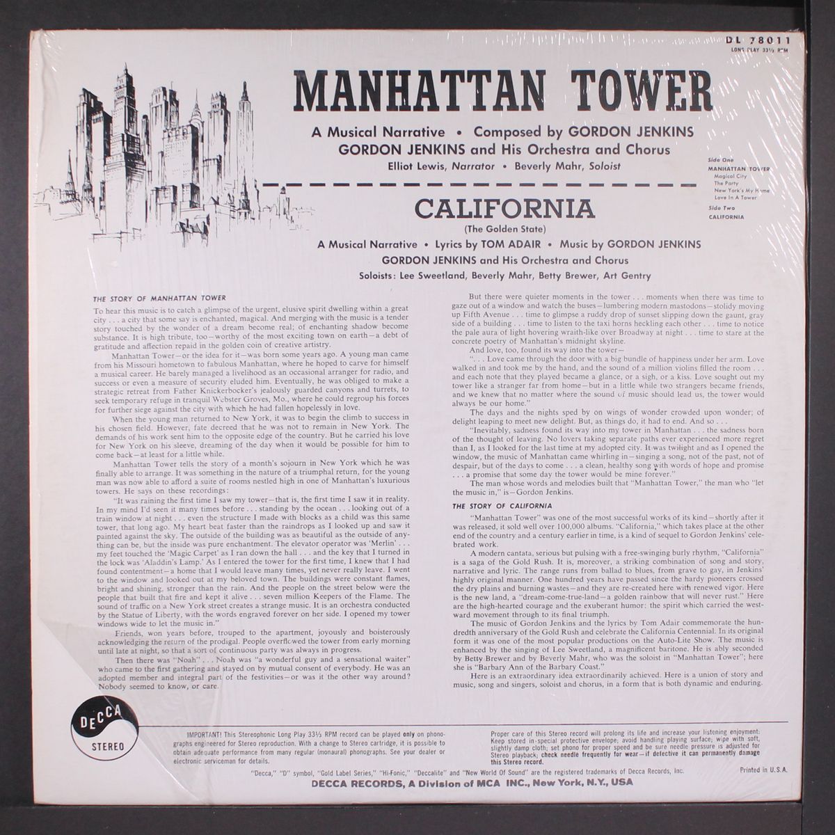 manhattan tower by GORDON JENKINS