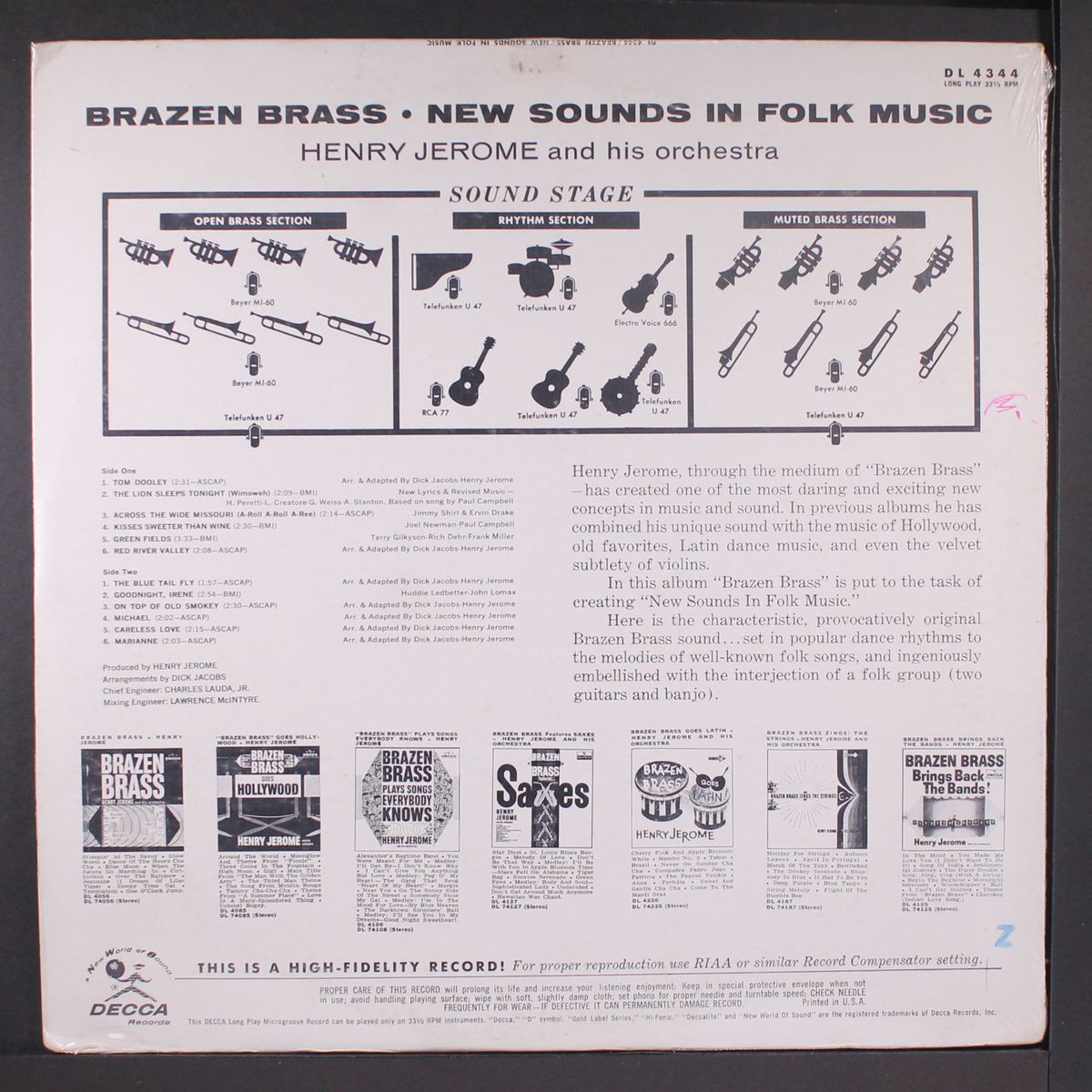 brazen brass - new sounds in folk music by HENRY JEROME