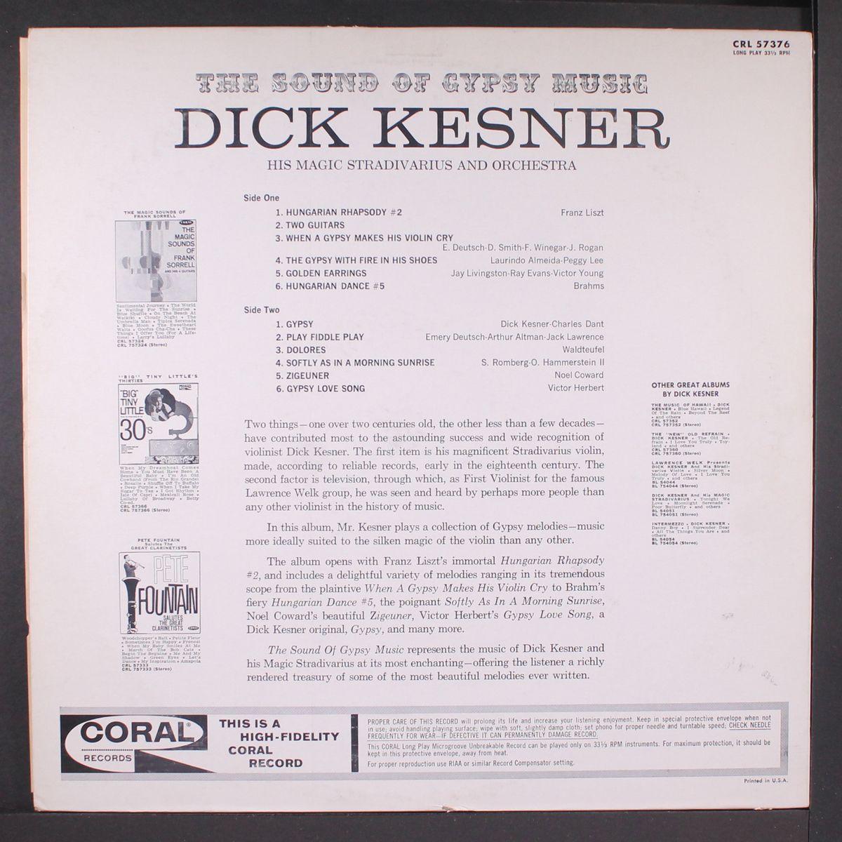 gypsy music by DICK KESNER