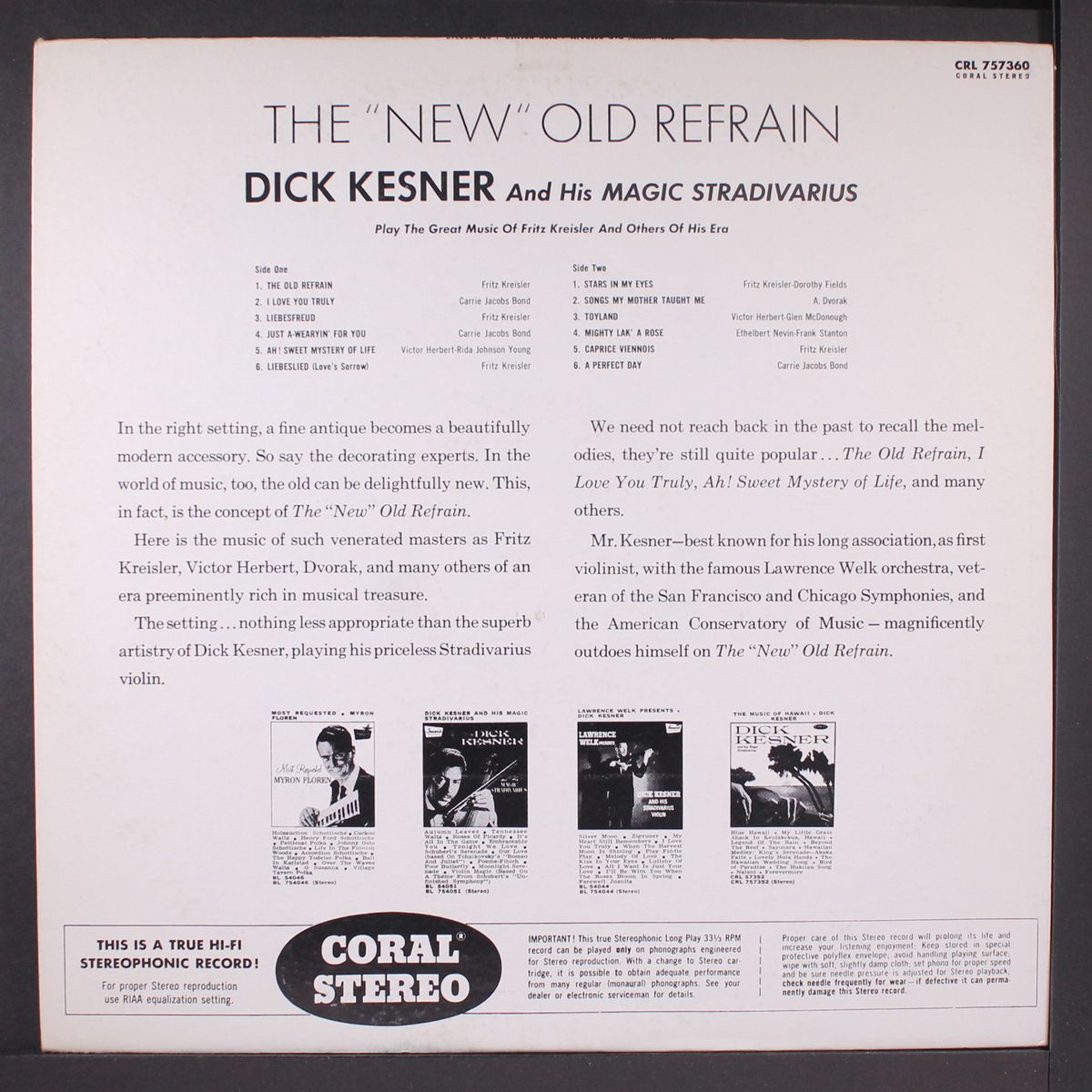 the new old refrain by DICK KESNER
