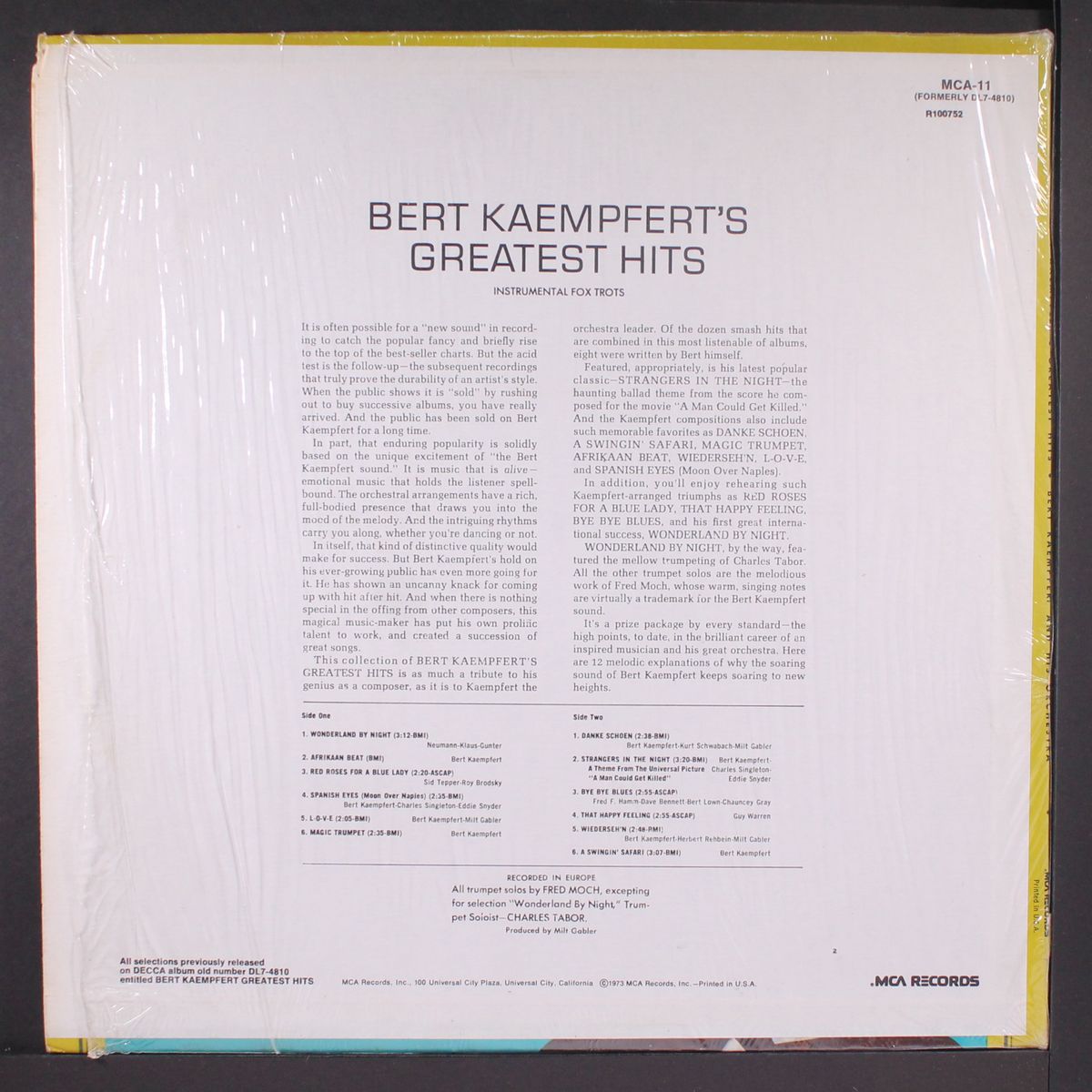 greatest hits by BERT KAEMPFERT