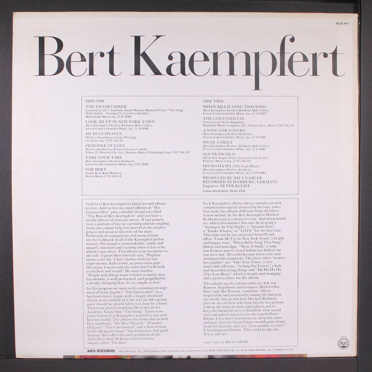gallery by BERT KAEMPFERT