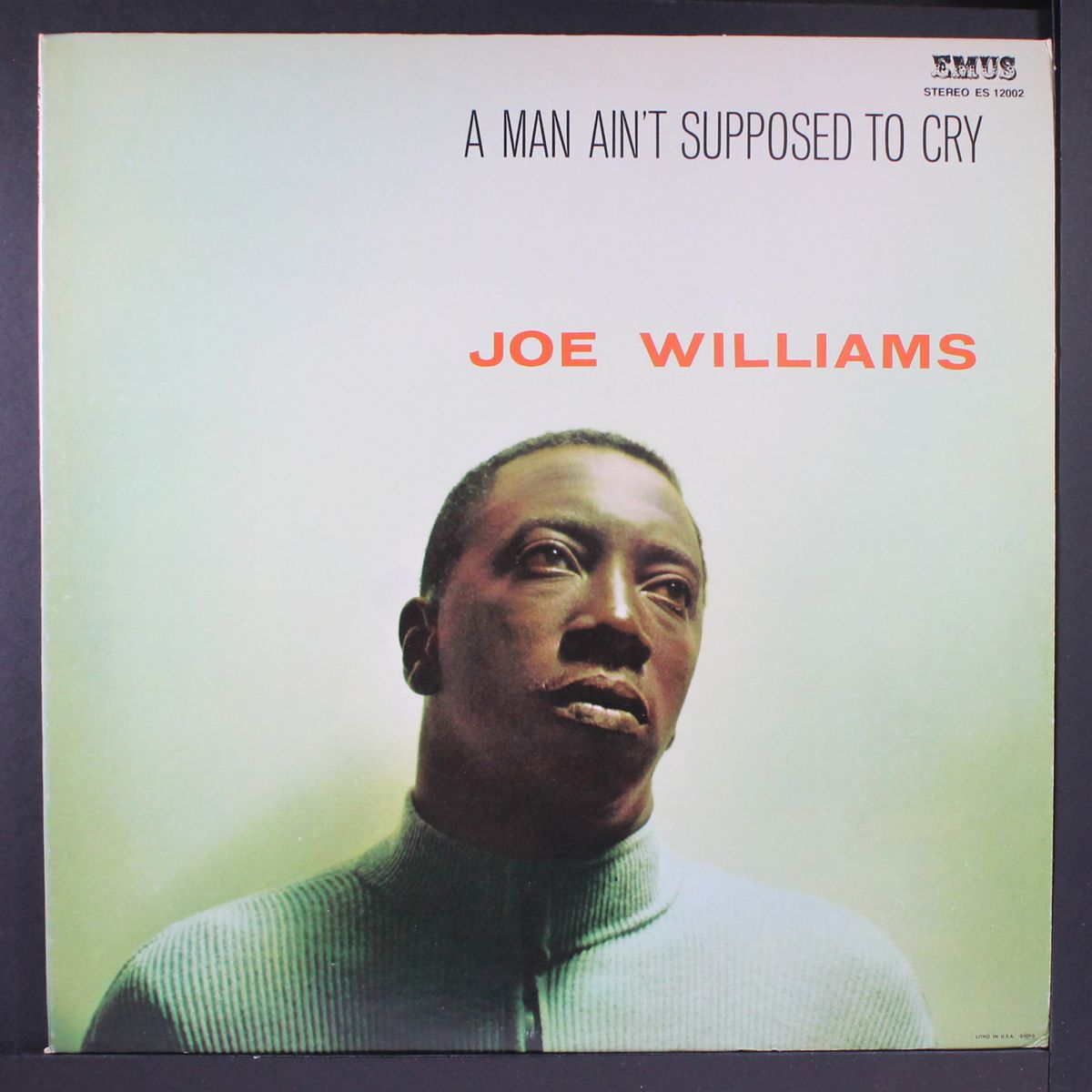 a man ain't supposed to cry by JOE WILLIAMS