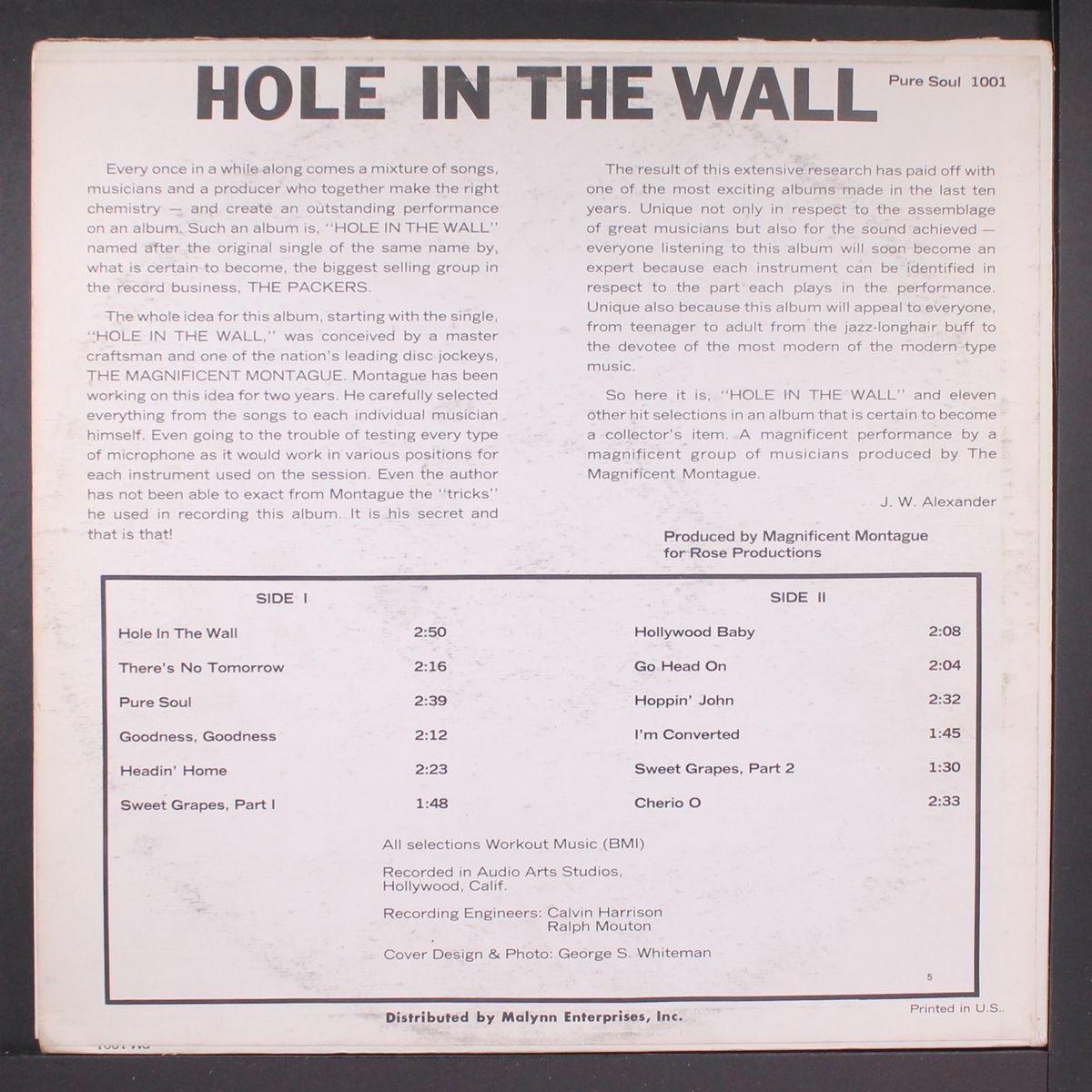 hole in the wall by PACKERS