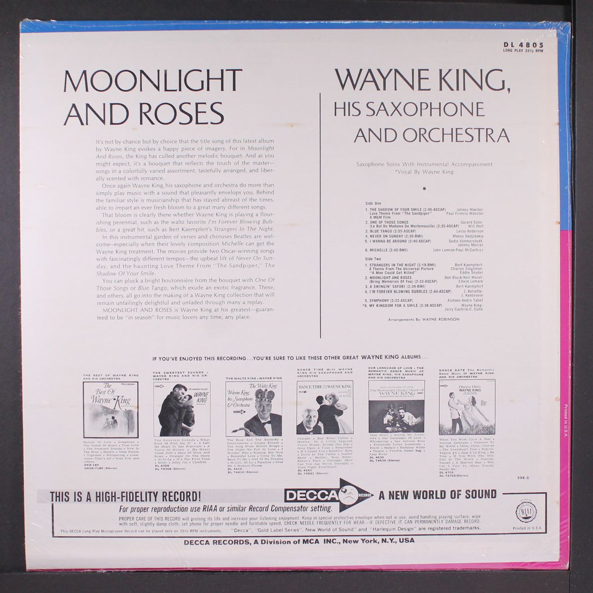moonlight and roses by WAYNE KING
