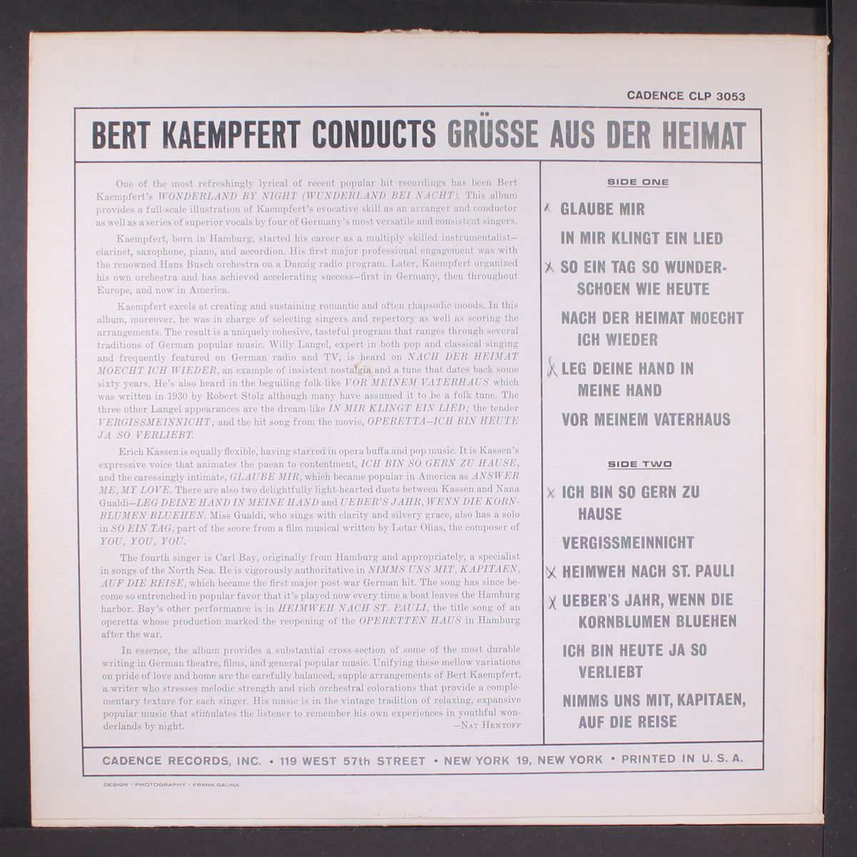 conducts gruesse aus der heimat by BERT KAEMPFERT