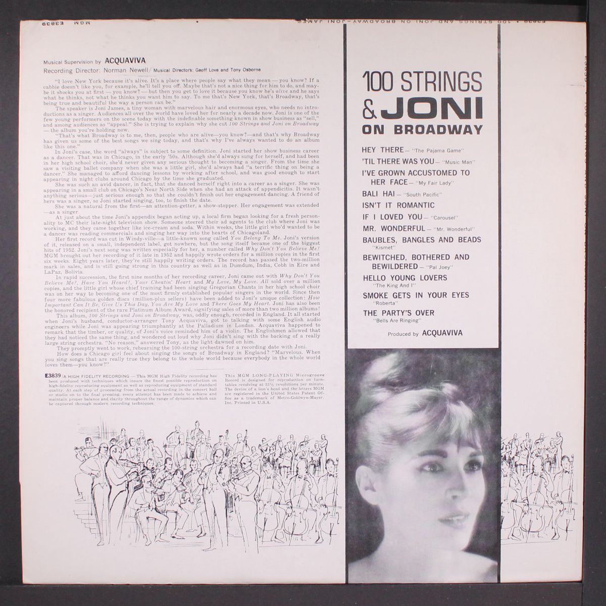 100 strings & joni on broadway by JONI JAMES