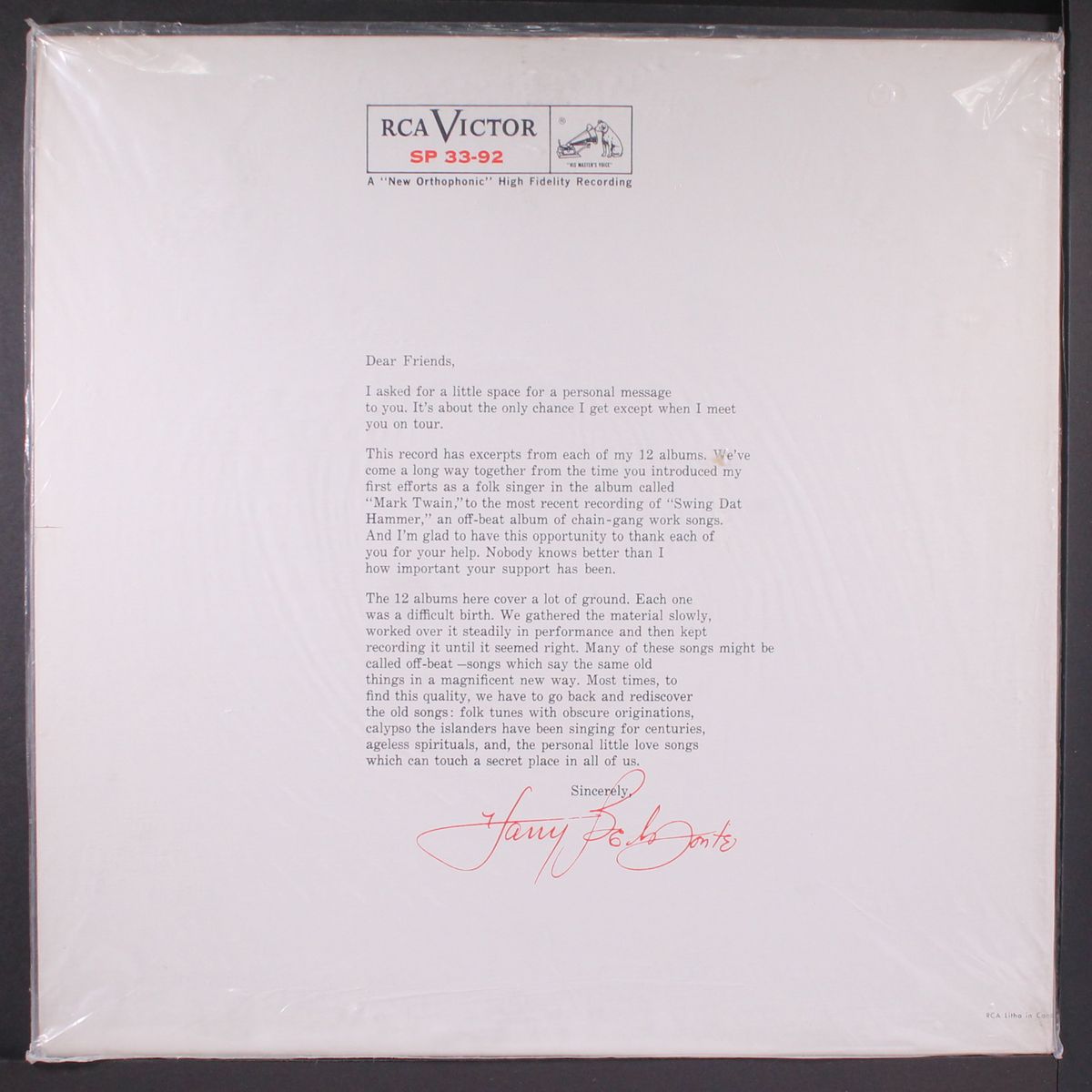 the many sides of by HARRY BELAFONTE