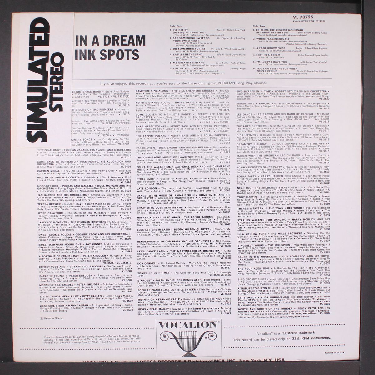 lost in a dream by INK SPOTS