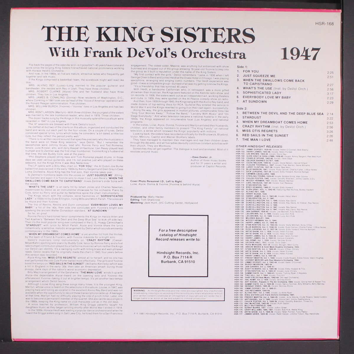 the uncollected by KING SISTERS