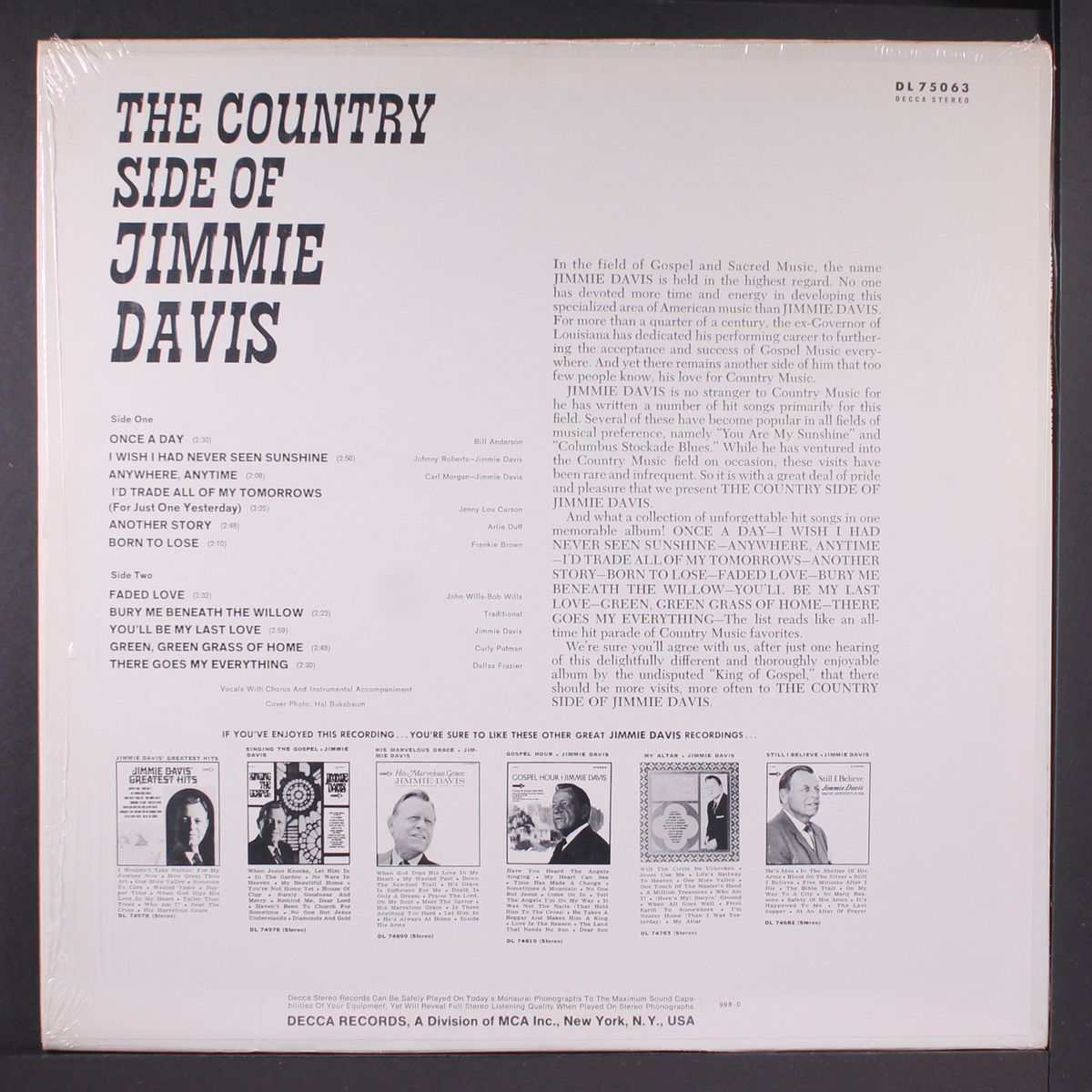 the country side of by JIMMIE DAVIS