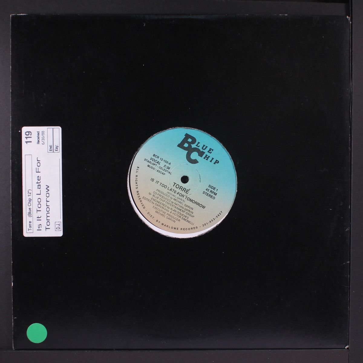 is it too late for tomorrow / dub, radio by TORRE