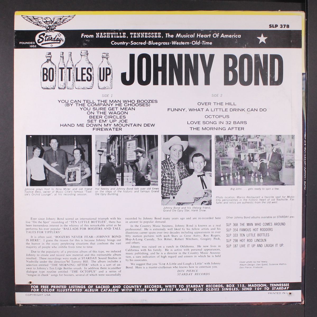 bottles up by JOHNNY BOND
