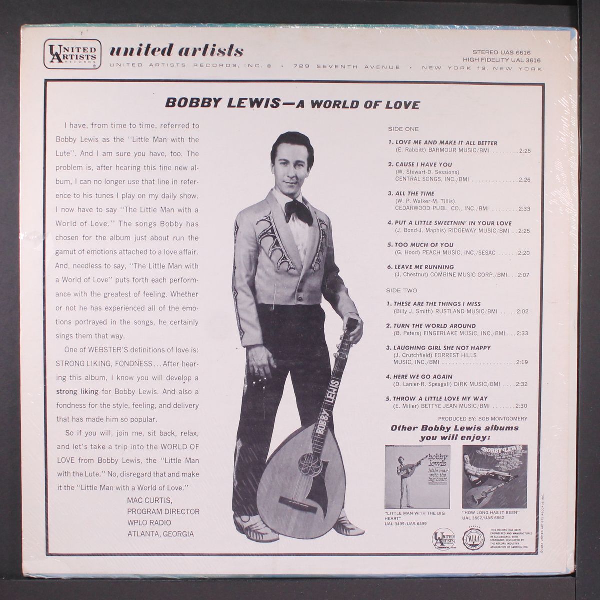 a world of love from by BOBBY LEWIS