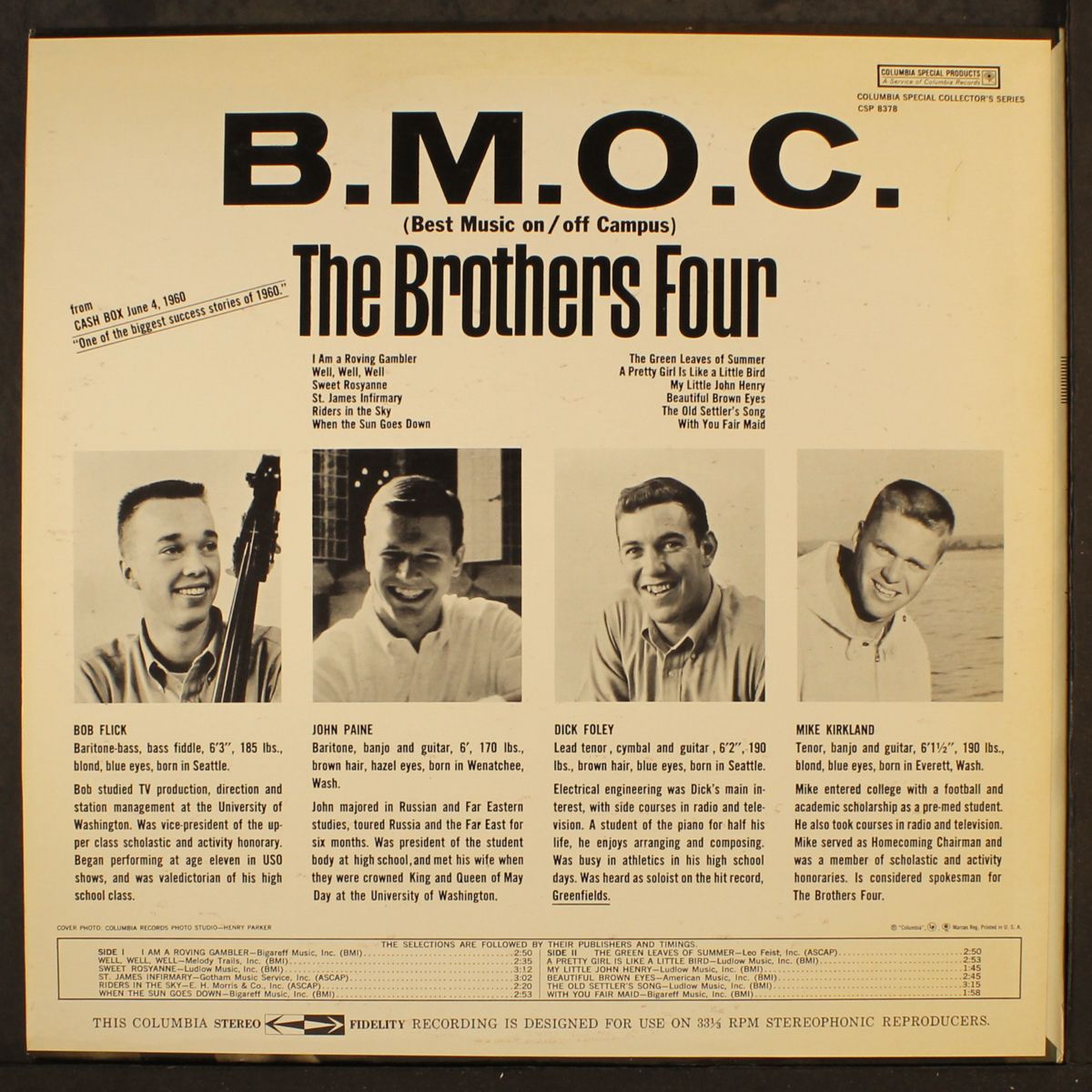 bmoc by BROTHERS FOUR