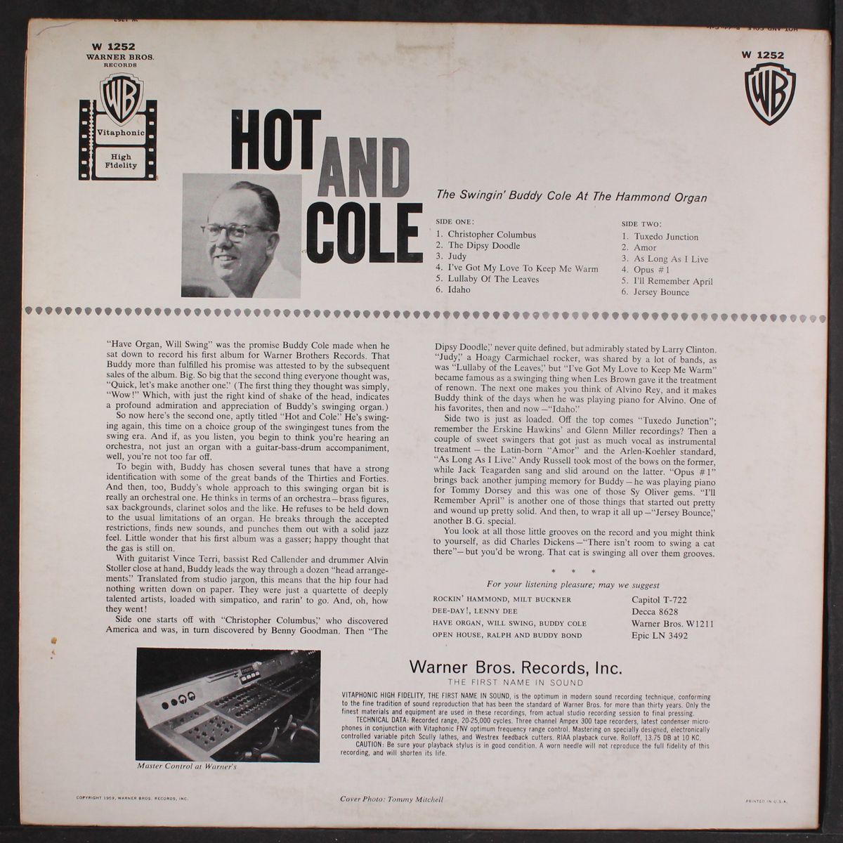 hot and cole by BUDDY COLE