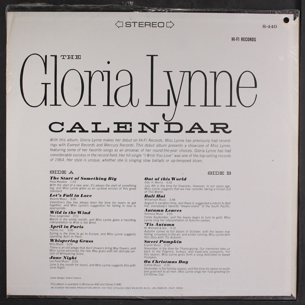 the gloria lynne calendar by GLORIA LYNNE