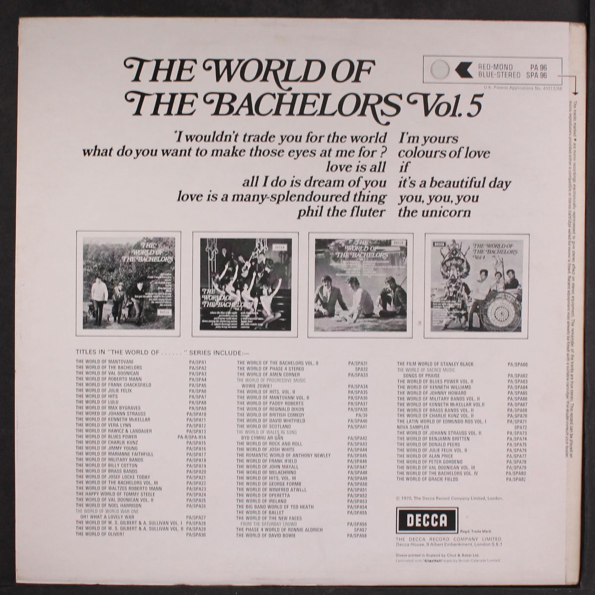 the world of, vol. 5 by BACHELORS