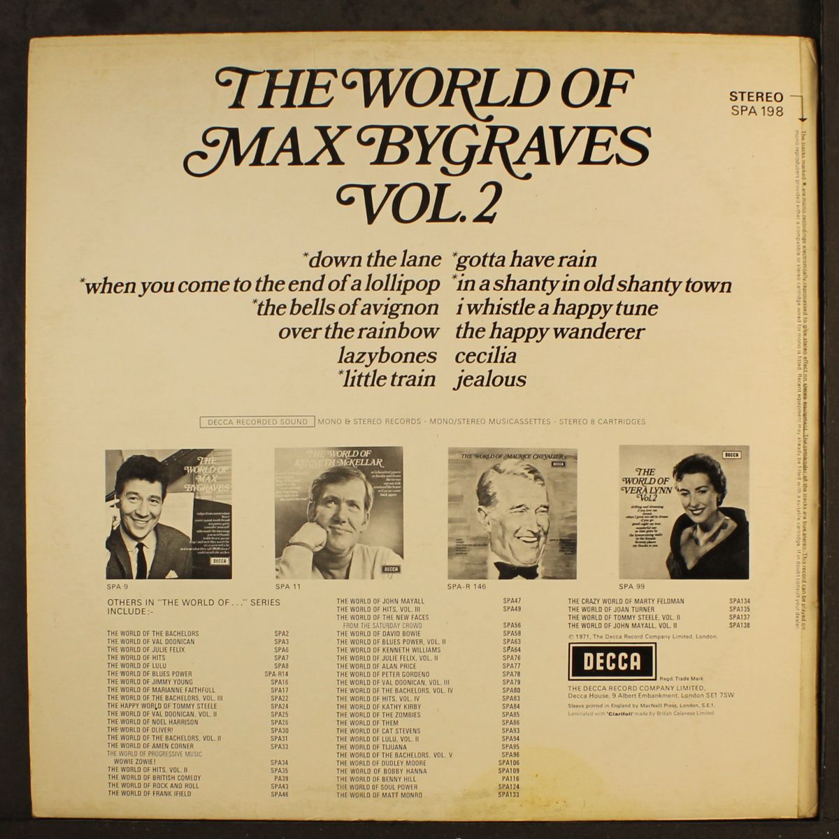 the world of, vol. 2 by MAX BYGRAVES