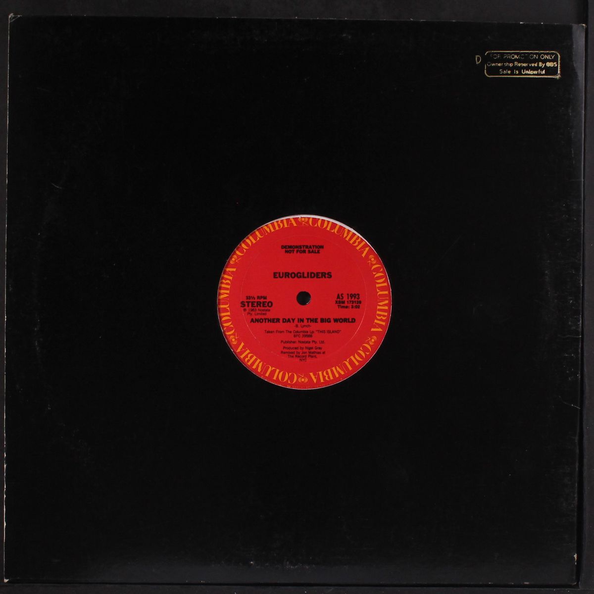 anotherday in the big world / same by EUROGLIDERS
