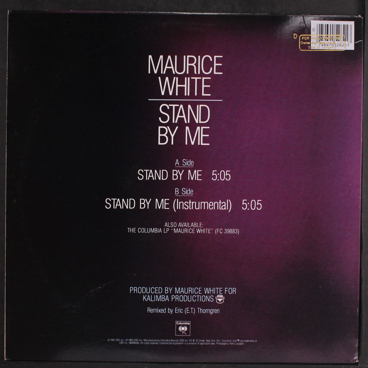 stand by me / instro by MAURICE WHITE