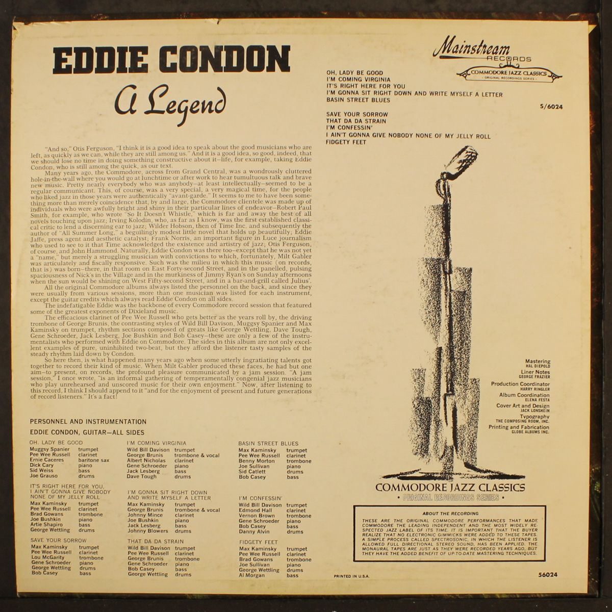 a legend by EDDIE CONDON