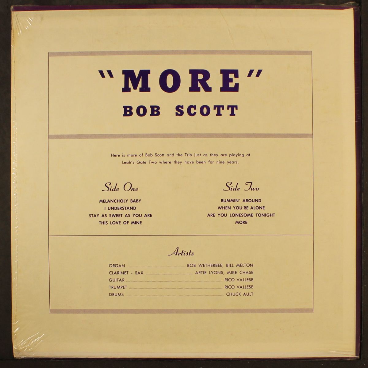more by BOB SCOTT