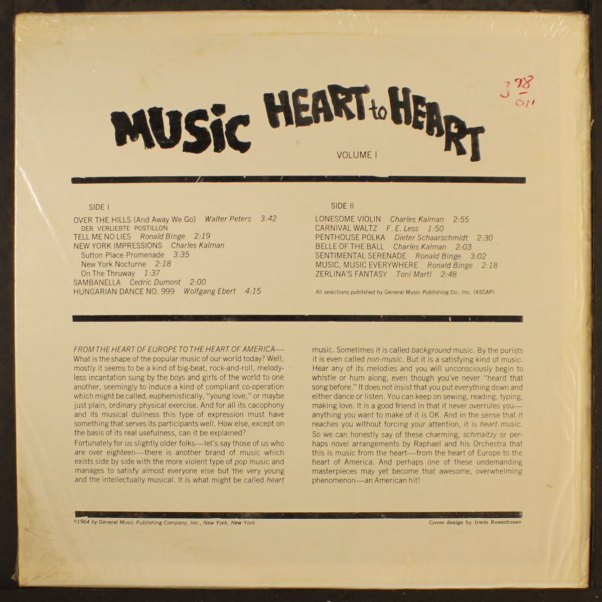 music heart to heart vol. 1 by RAPHAEL