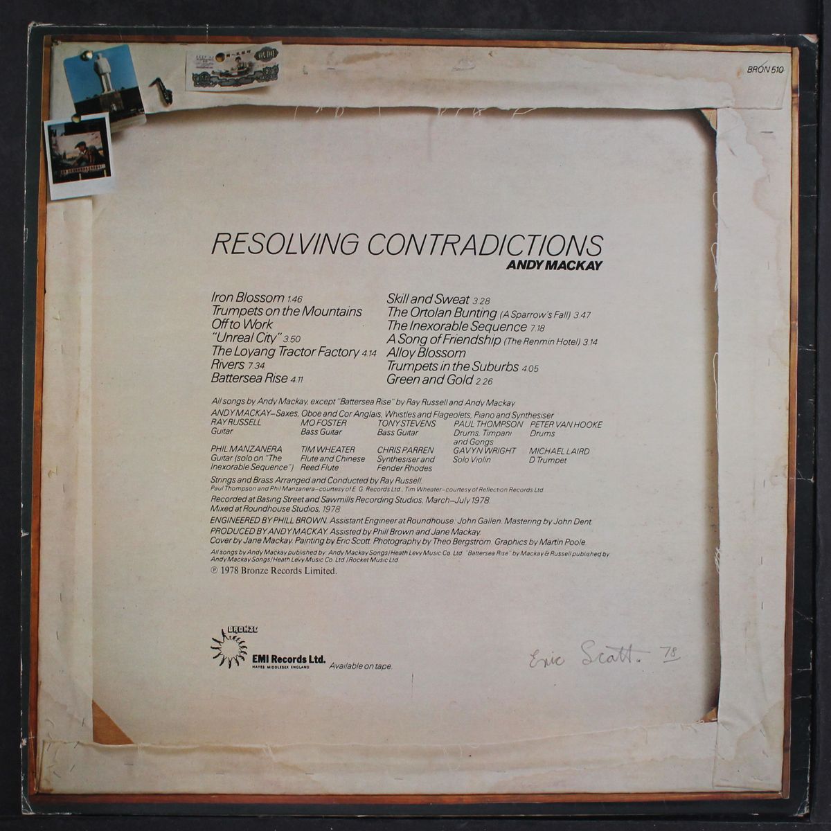 resolving contradictions by ANDY MACKAY