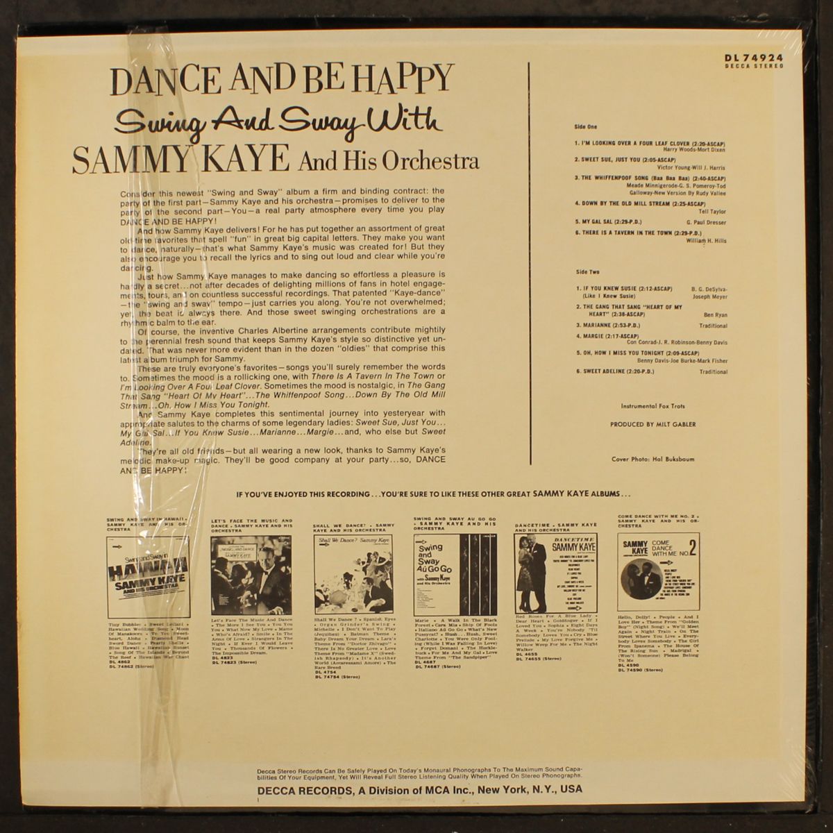 dance and be happy by SAMMY KAYE