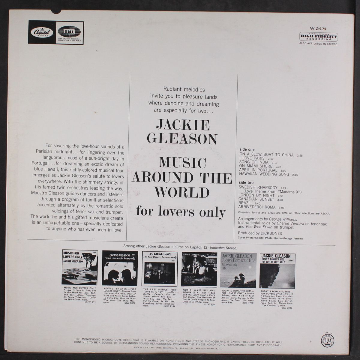 music around the world by JACKIE GLEASON