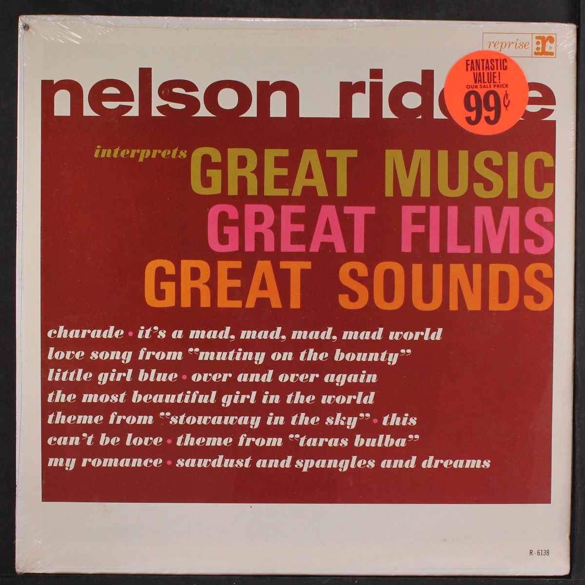 interprets great music, great films, great sounds by NELSON RIDDLE