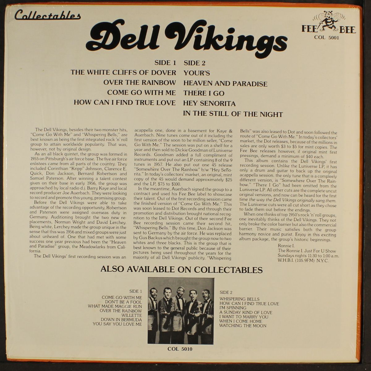 1956 audition tapes by DELL VIKINGS
