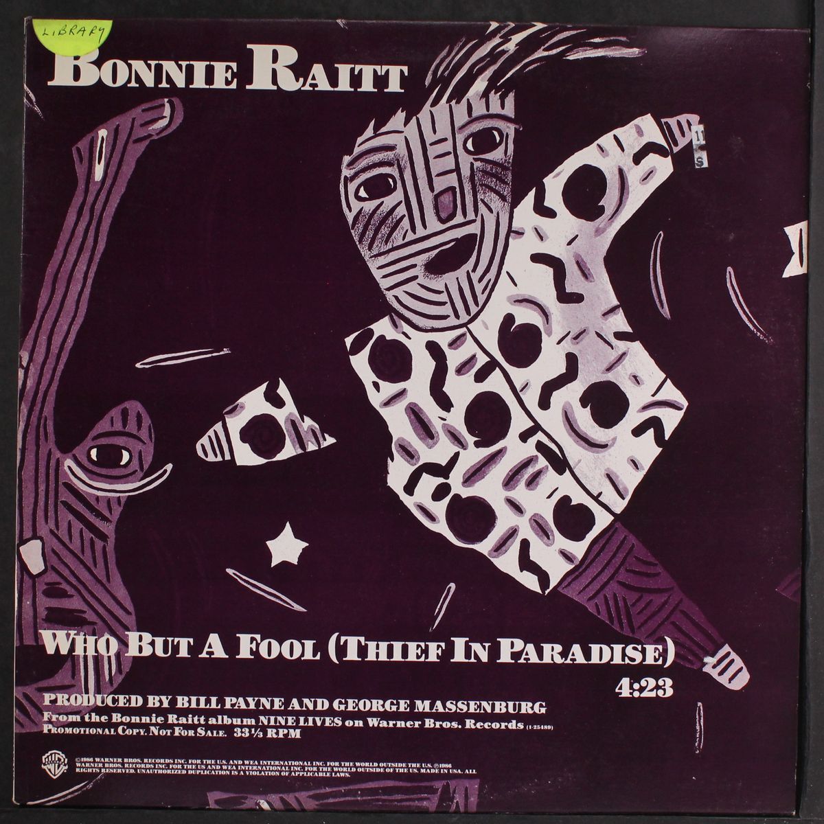 who but a fool (thief in paradise / same) by BONNIE RAITT