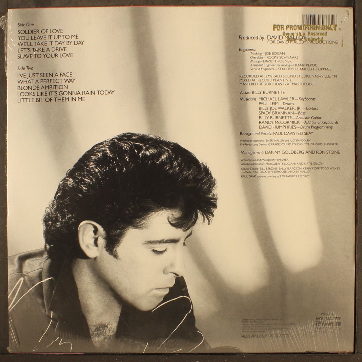 soldier of love by BILLY BURNETTE